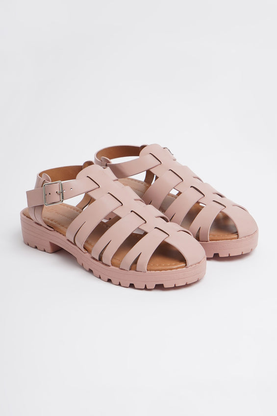 Women's Polyurethane Leather Fisherman Sandals