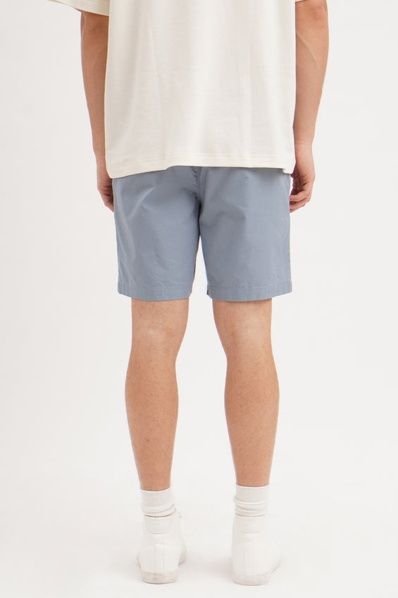 Modern Chino Shorts with Snap Button and Elasticated Waistband