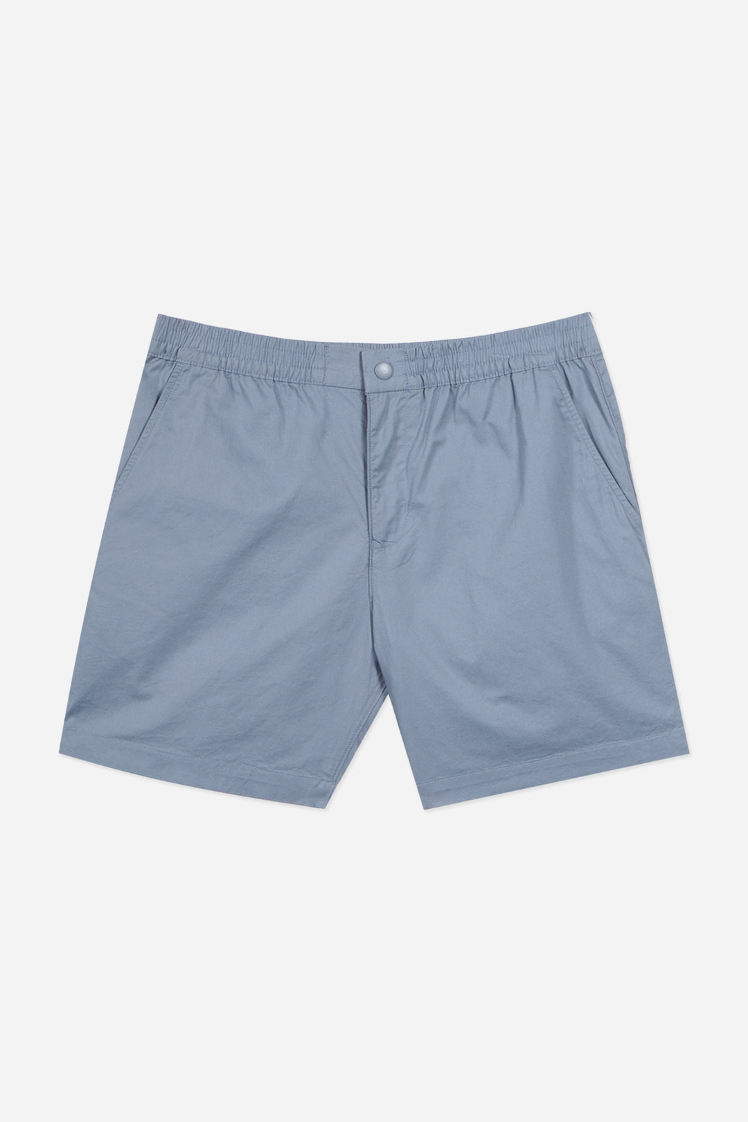 Modern Chino Shorts with Snap Button and Elasticated Waistband