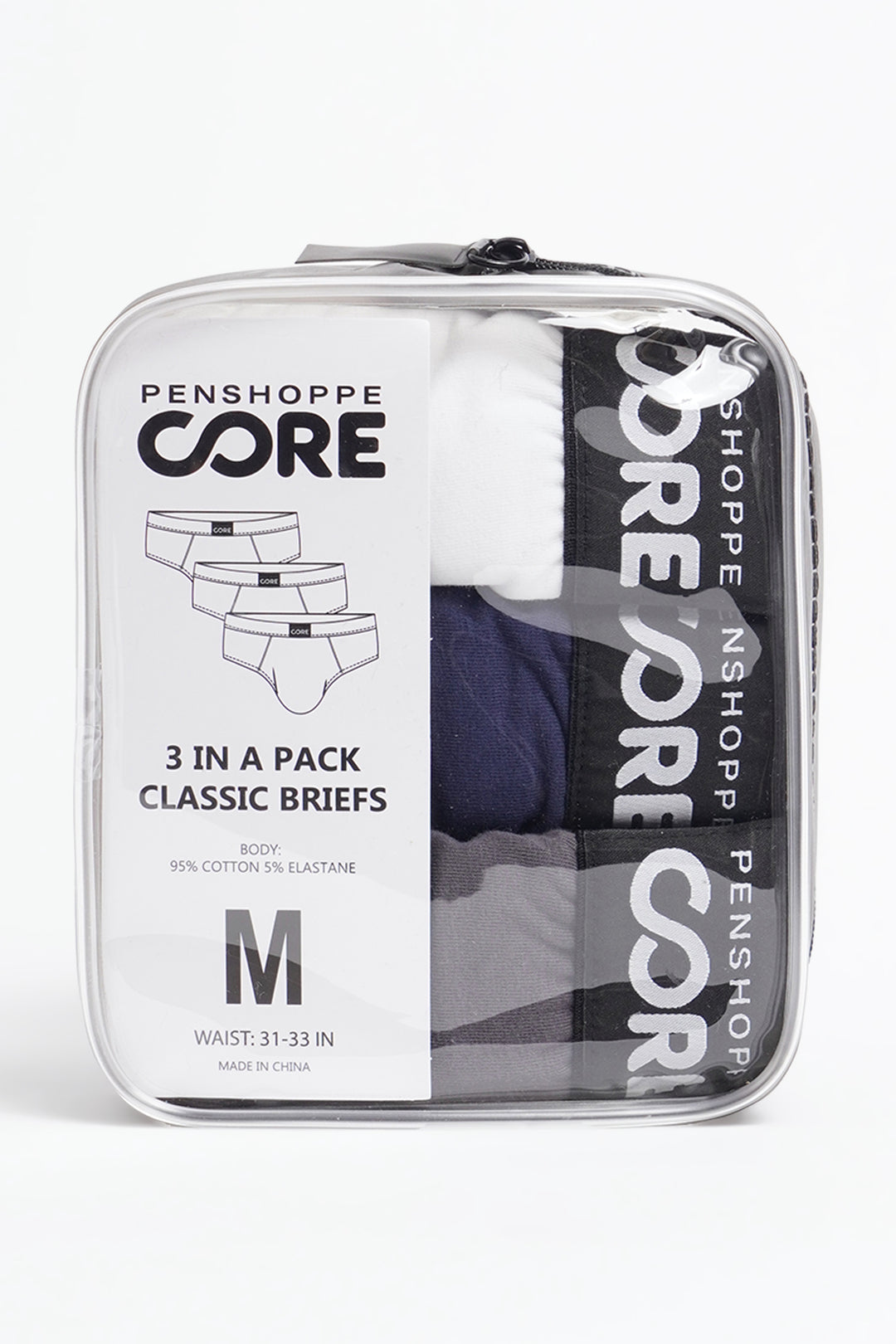 Penshoppe Core Men's 3 in 1 Bundle Classic Brief