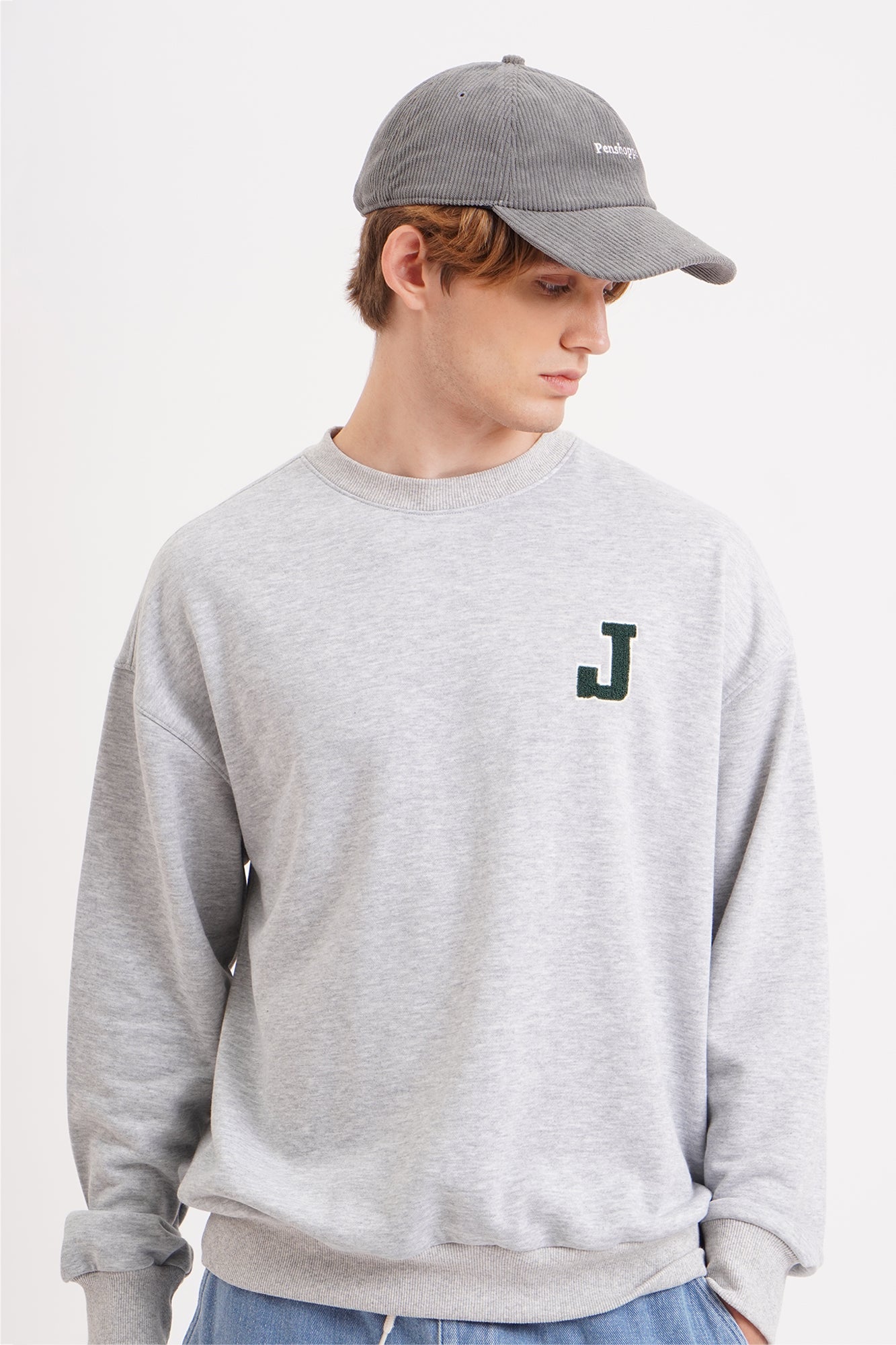 Pullover Sweater with J Patch PENSHOPPE