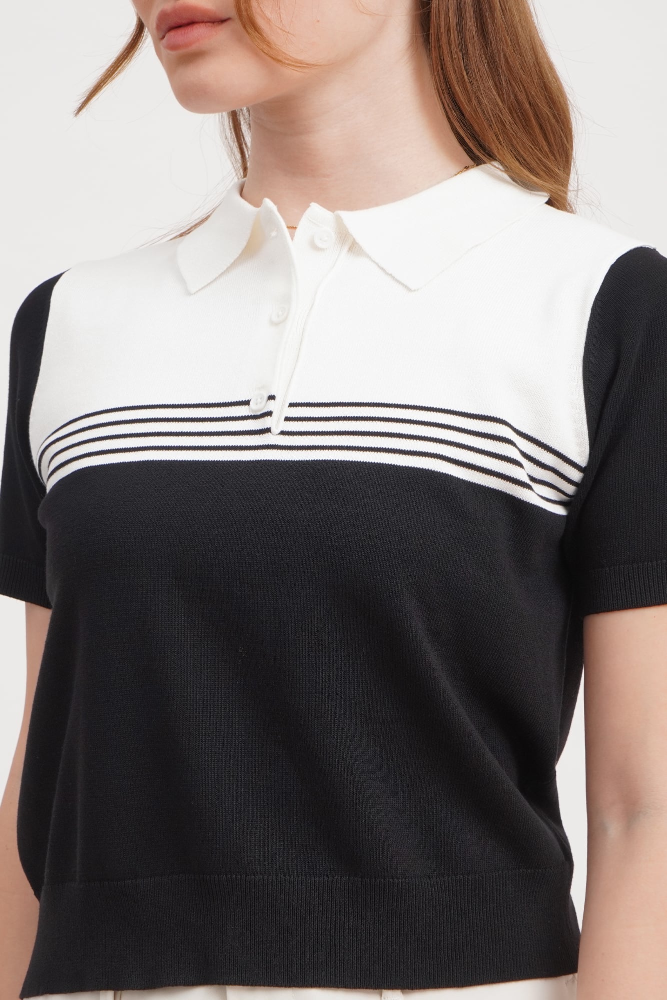 Shop Women s Polo Basic Striped Printed More PENSHOPPE