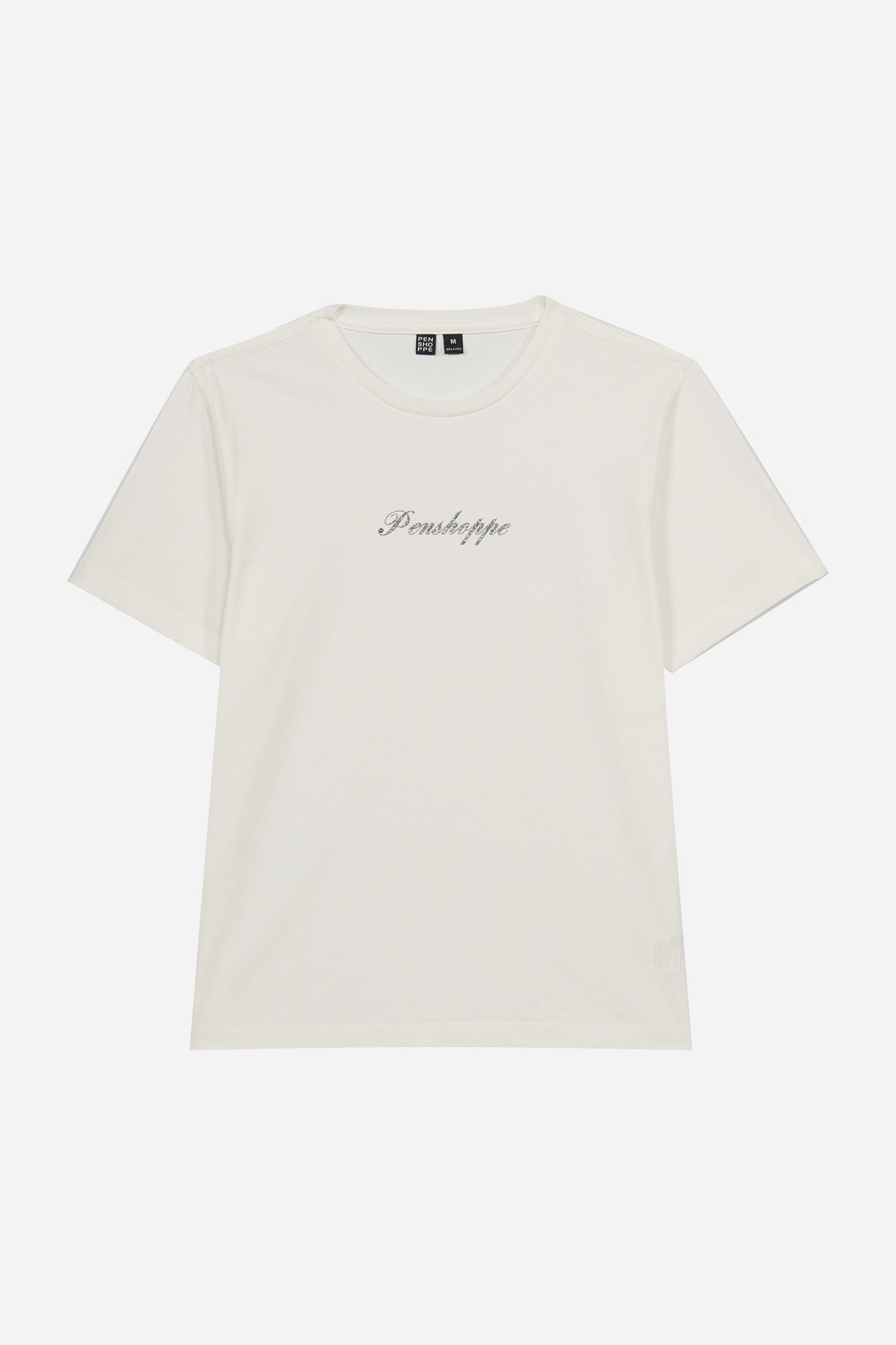 Penshoppe Branding Graphic T Shirt with Glitter Print PENSHOPPE