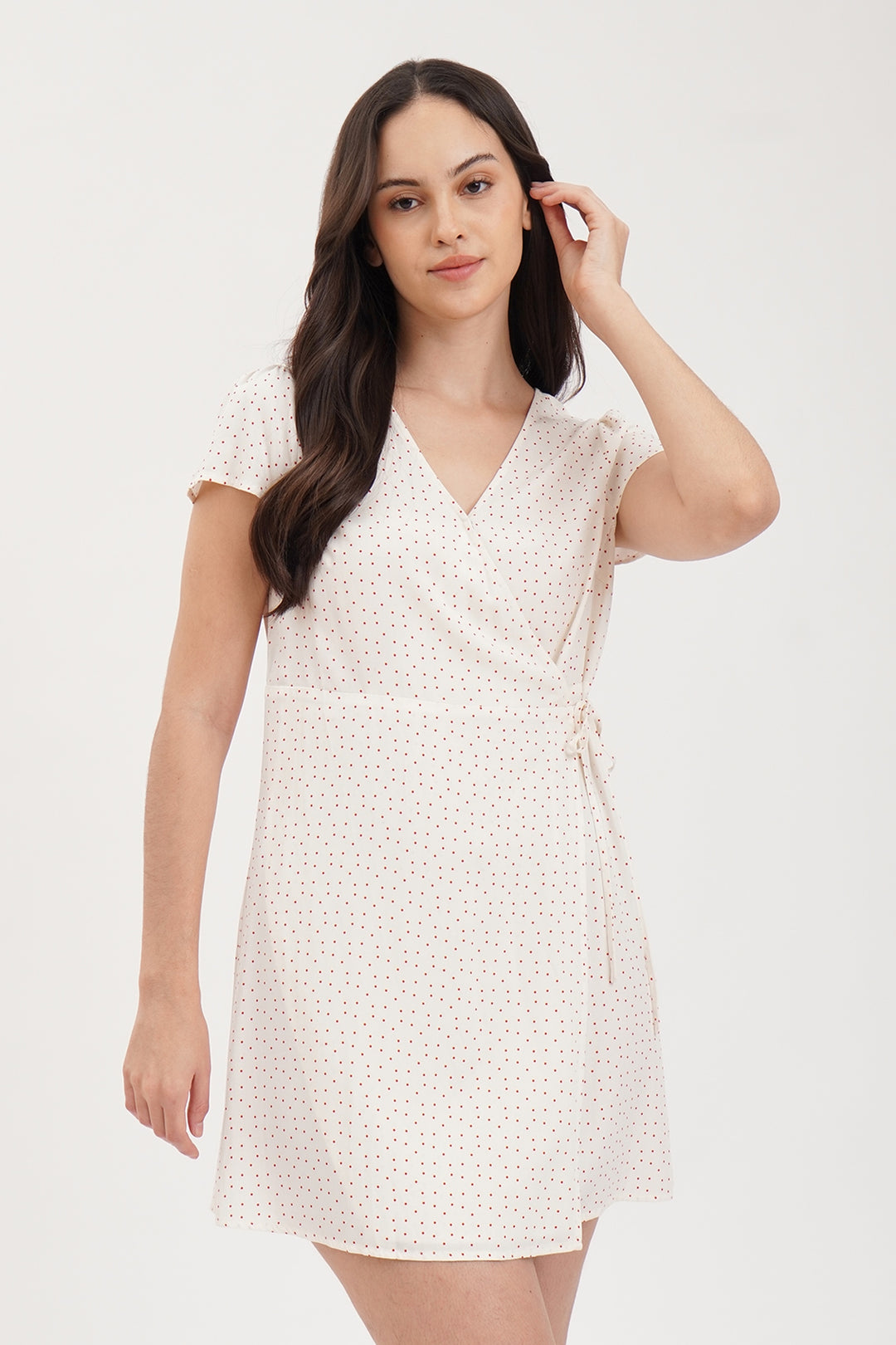 Polka Dot Wrap Dress