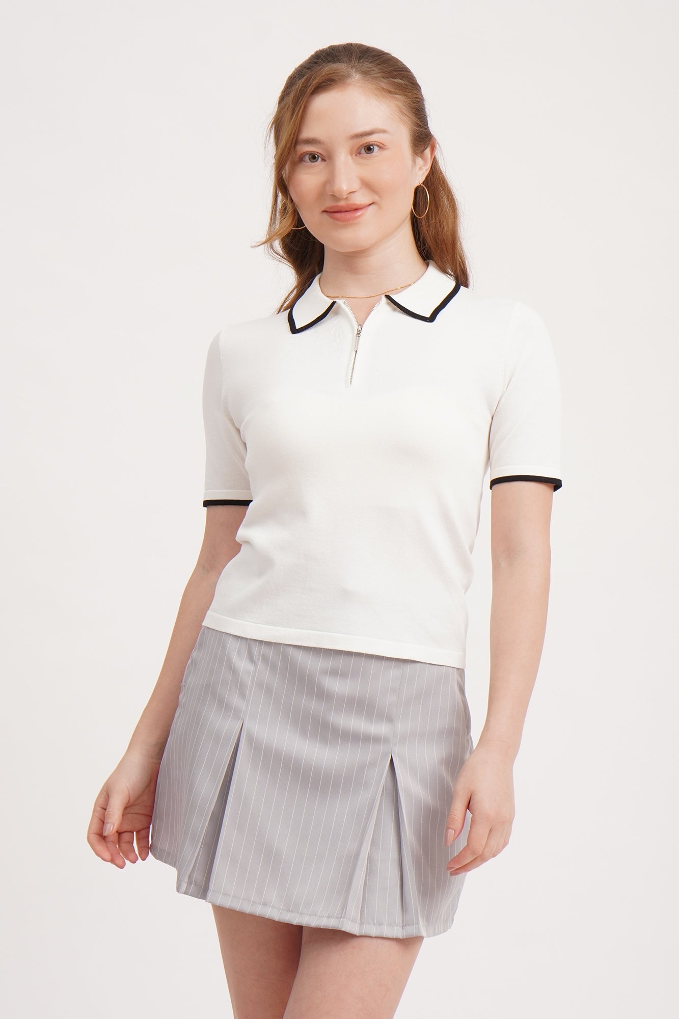 Shop Women s Polo Basic Striped Printed More PENSHOPPE