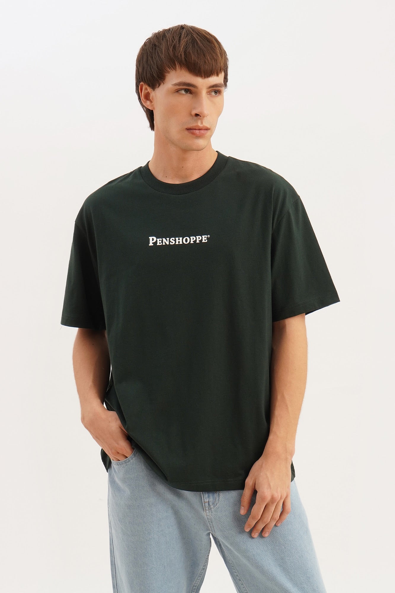 Relaxed Fit Graphic T Shirt with Branding Print