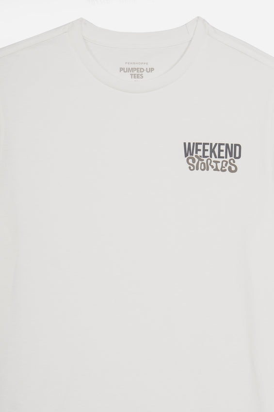 Weekend Stories Regular Fit Graphic T-Shirt