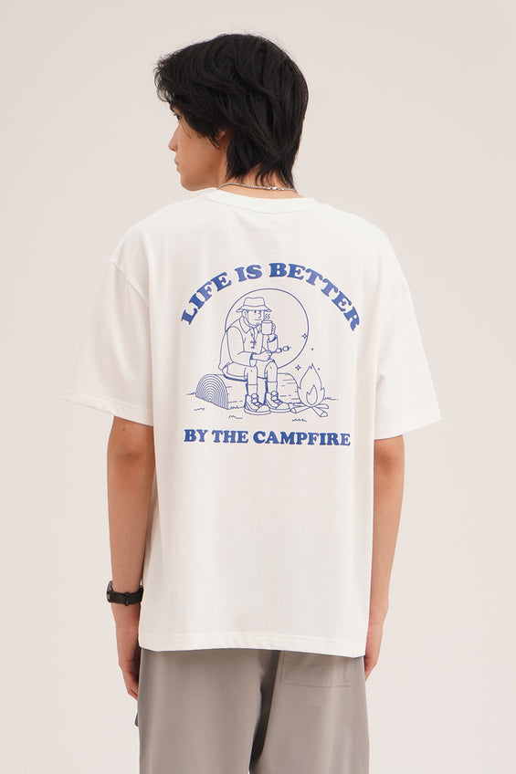 Life Is Better By The Campfire Relaxed Fit Graphic T-Shirt