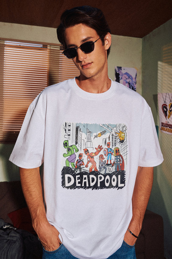 Marvel Studios' "Deadpool & Wolverine" Relaxed Fit Graphic T-Shirt