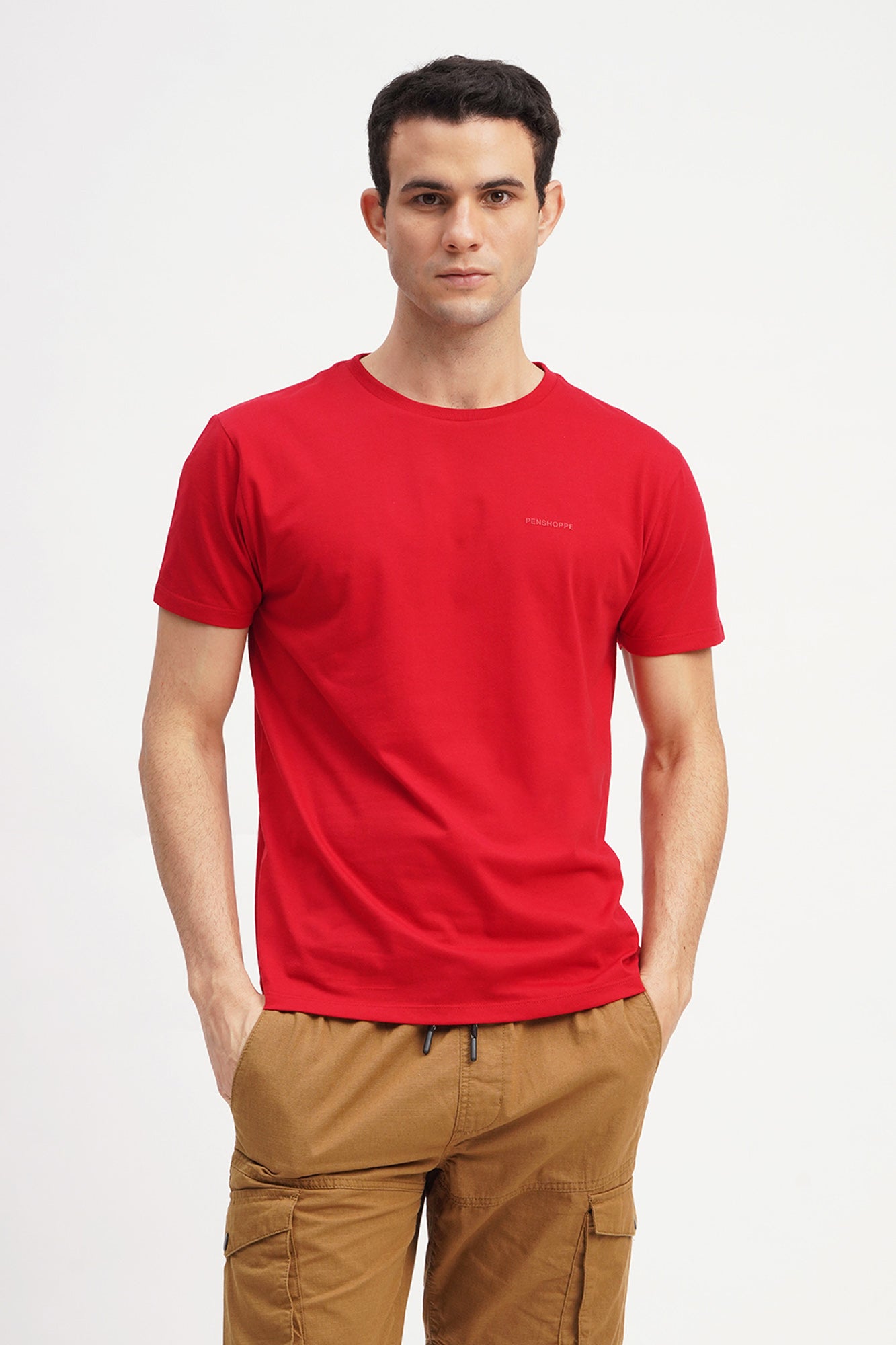 Basic Semi-Fit Crew Neck T-Shirt – PENSHOPPE