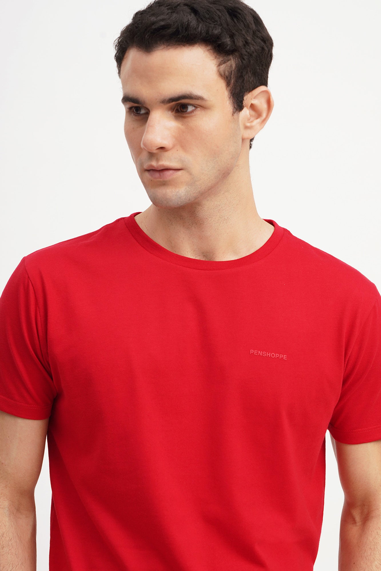 Basic Semi-Fit Crew Neck T-Shirt – PENSHOPPE