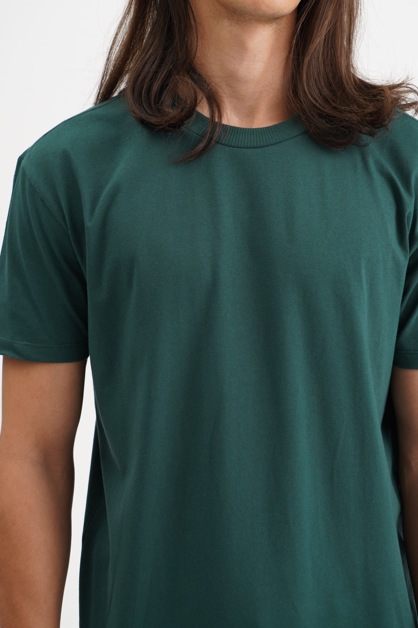 Dark green shirt online plain