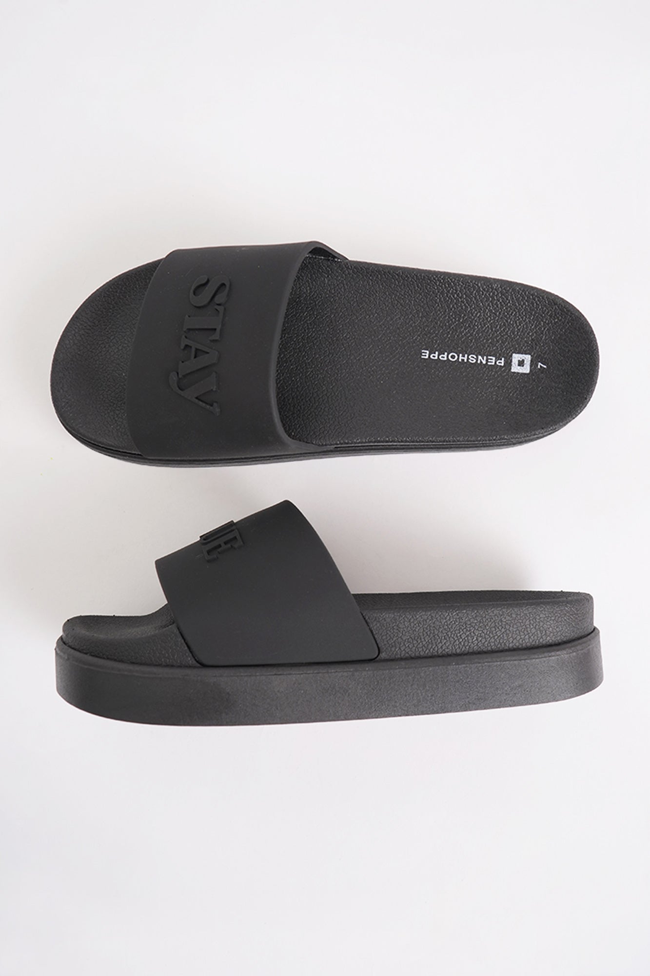 Women s Text Soft Sole Slides PENSHOPPE