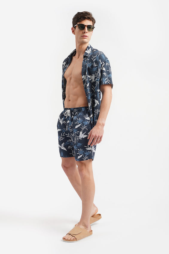 Modern Fit All Over Print Swim Shorts