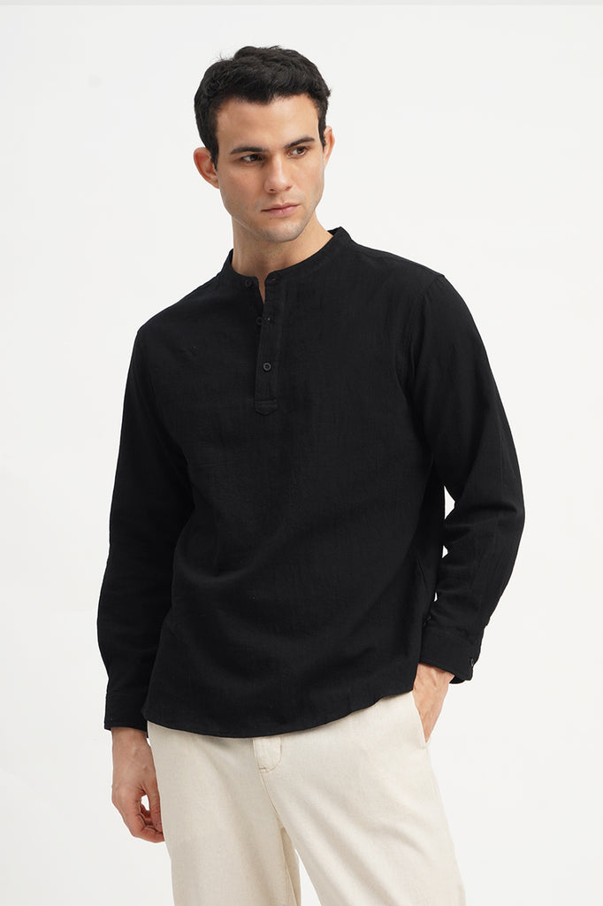 Relaxed Stand-up Collar Shirt – PENSHOPPE