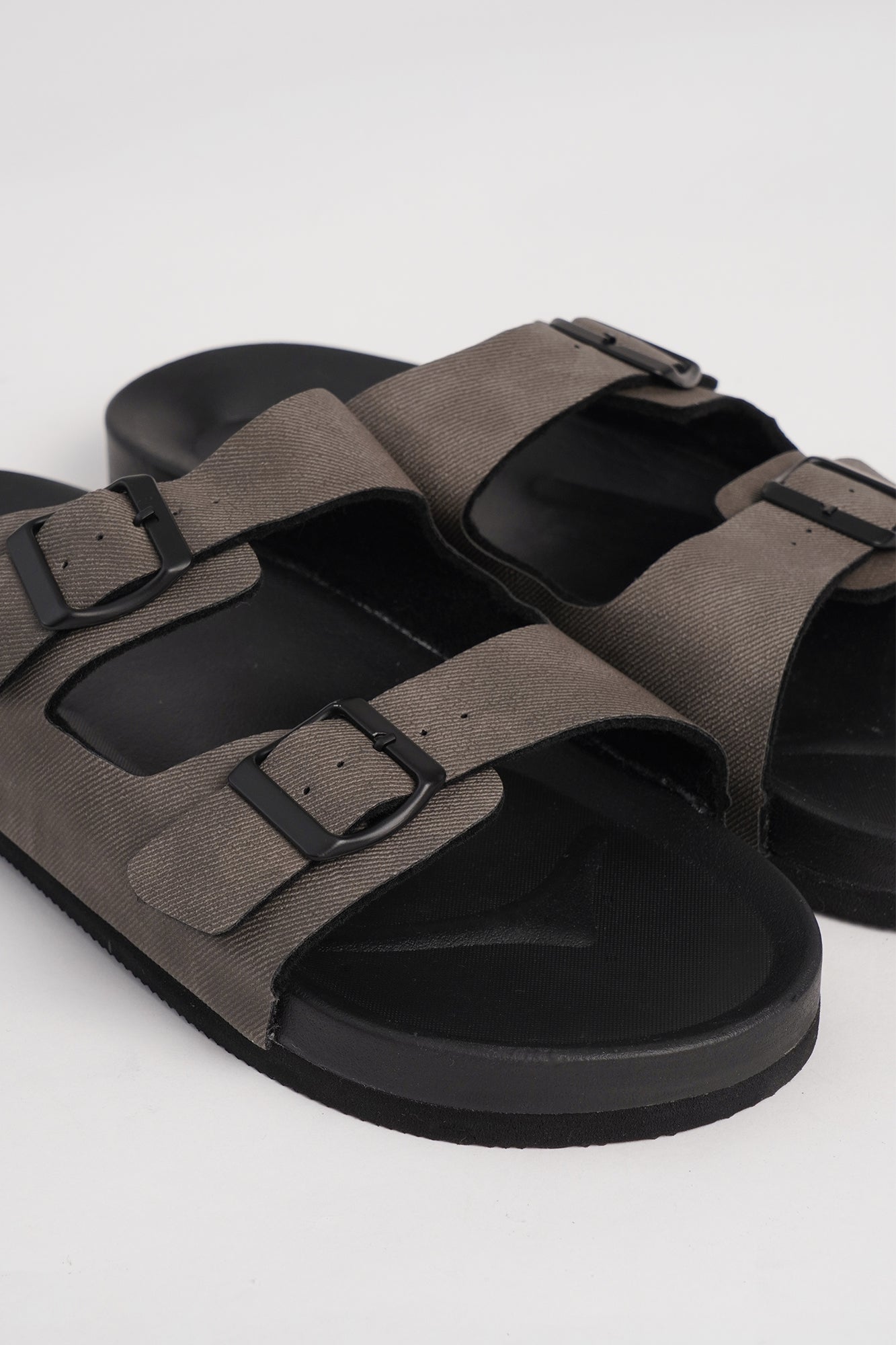 Gray leather sandals new arrivals