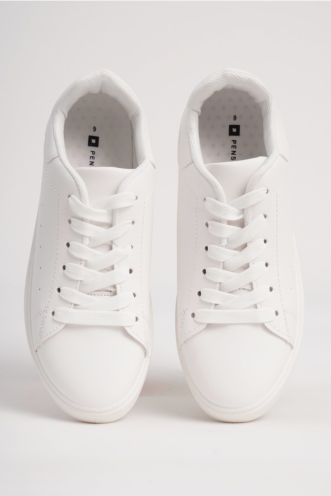 White lace hot sale up sneaker