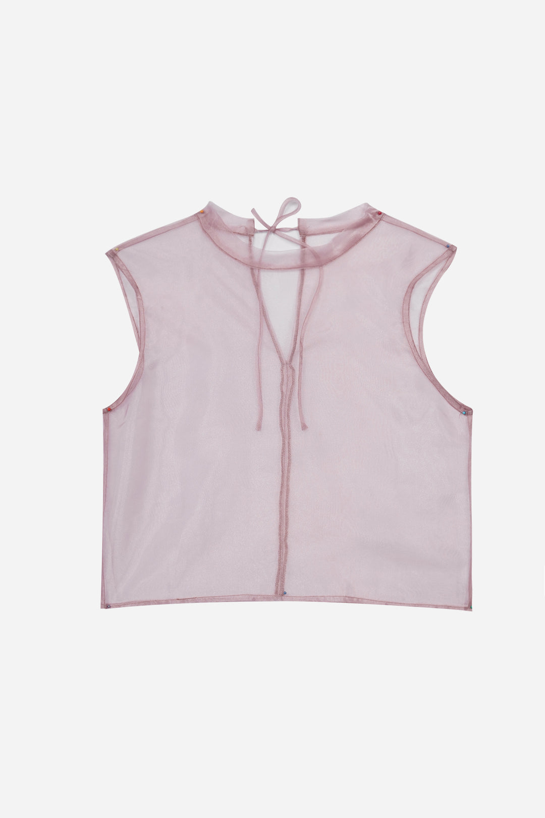 Sleeveless Organza Blouse with Inner – PENSHOPPE