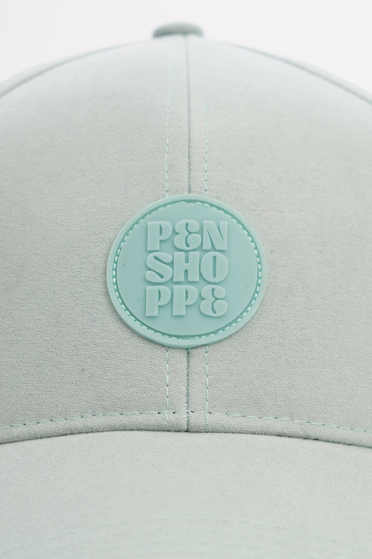 Cap rubber logo light blue