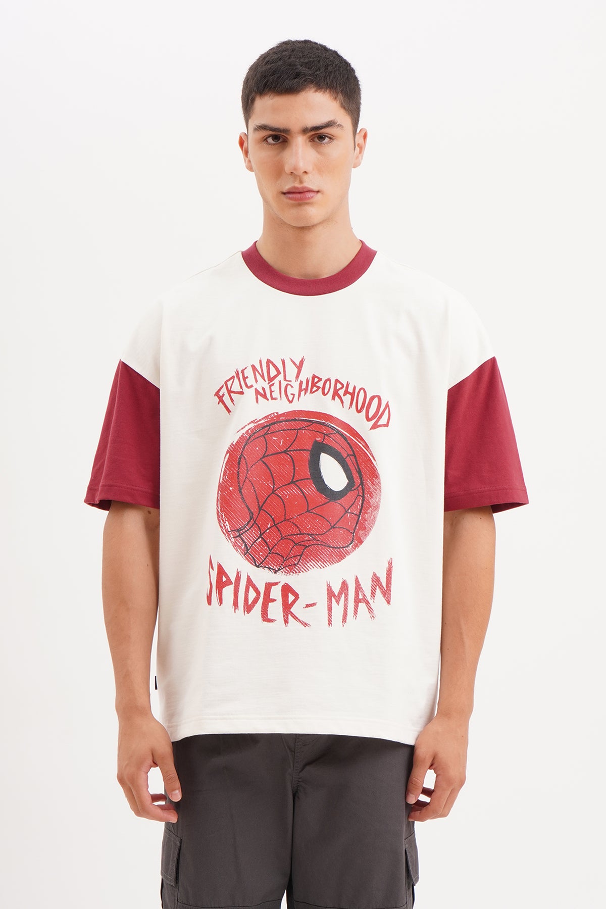 Men's Marvel Spider-Man Short Sleeve Graphic T-Shirt - White S