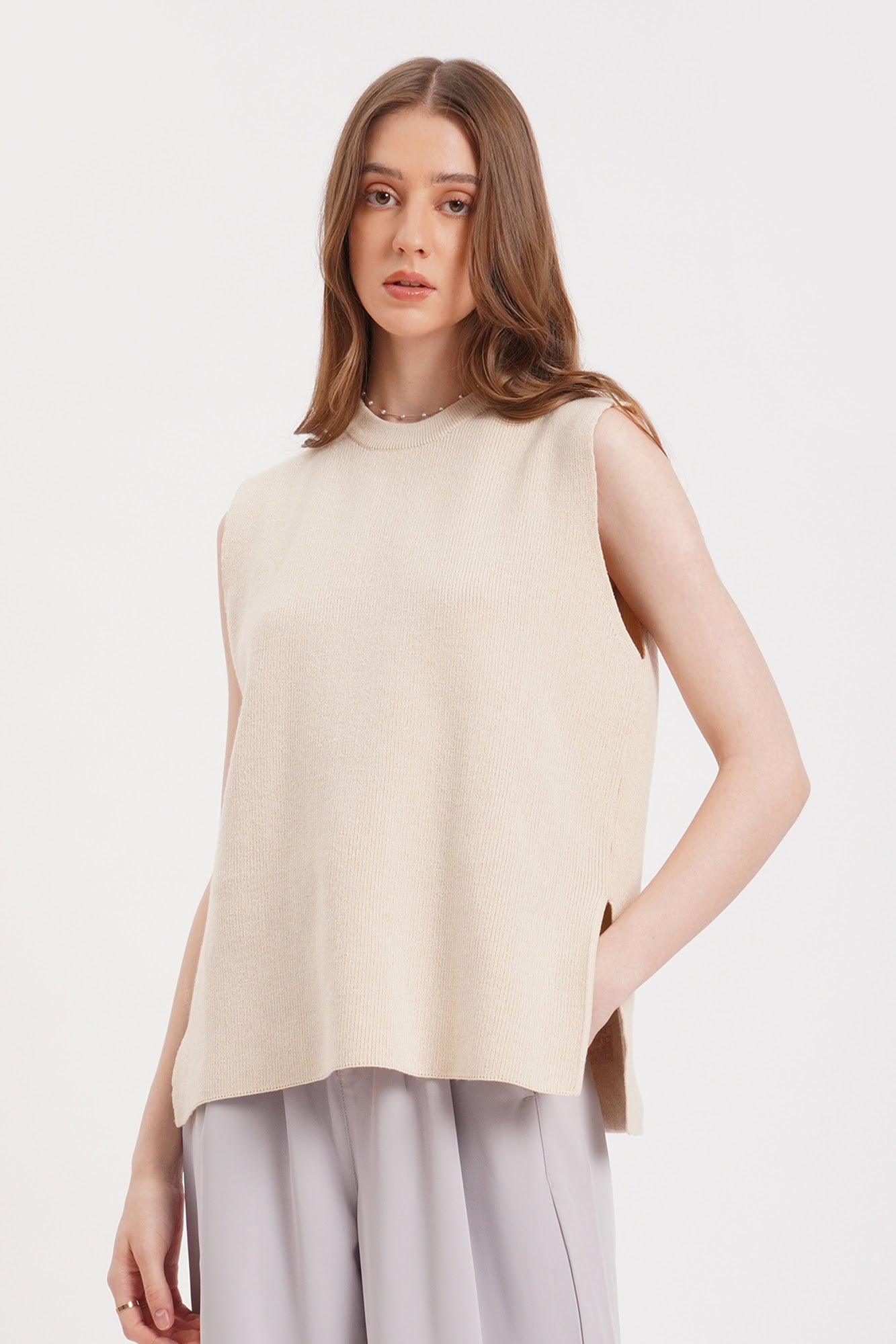 Mock neck tunic outlet tops