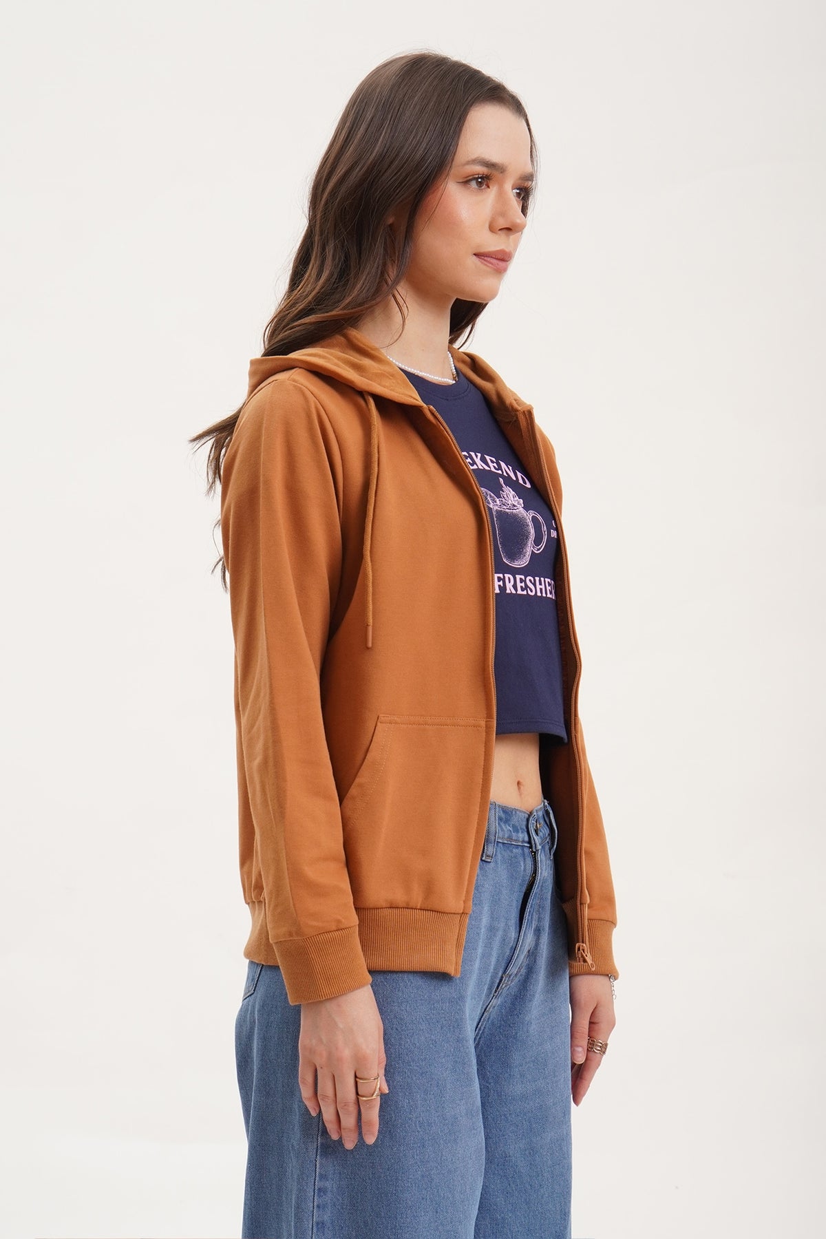 Regular Fit Zip Hoodie – PENSHOPPE