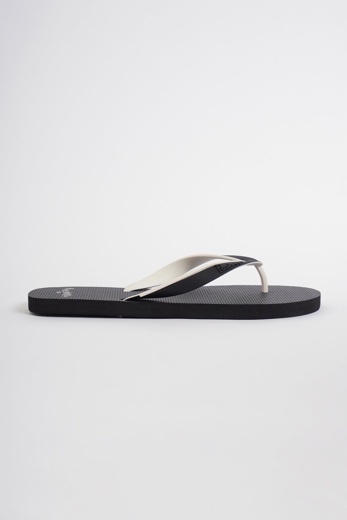 Men s Two Tone Strap Flip Flops with Branding PENSHOPPE