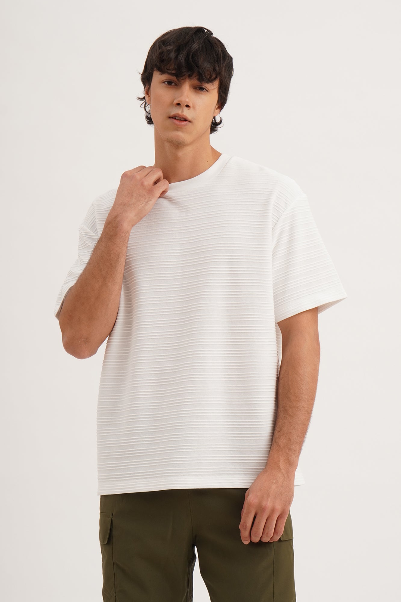 Penshoppe t shirt plain white best sale